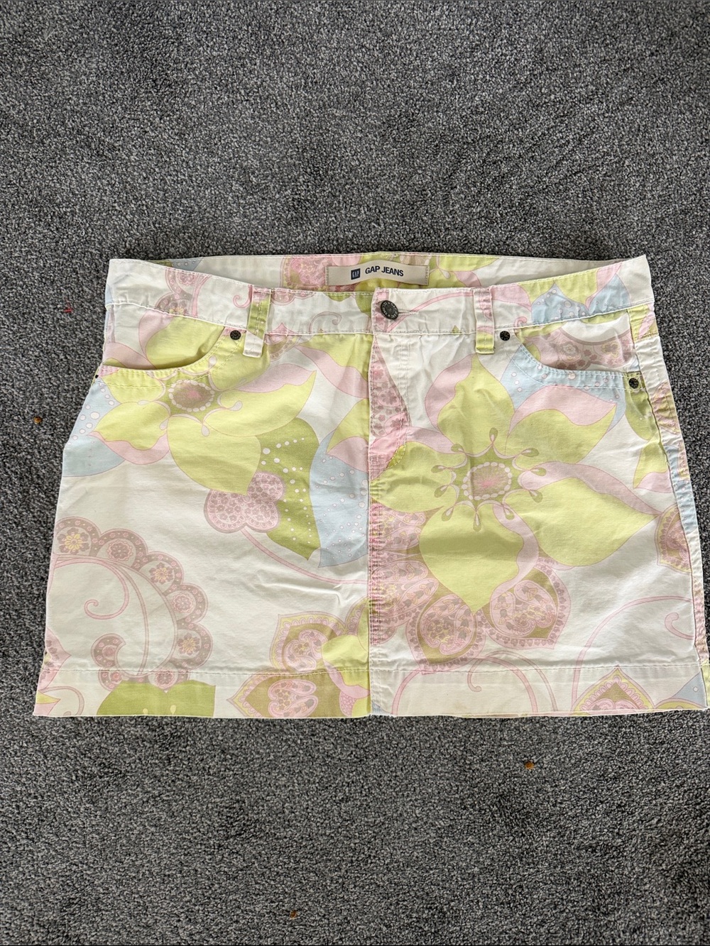GAP Floral Mini Skirt - Pink & Lime